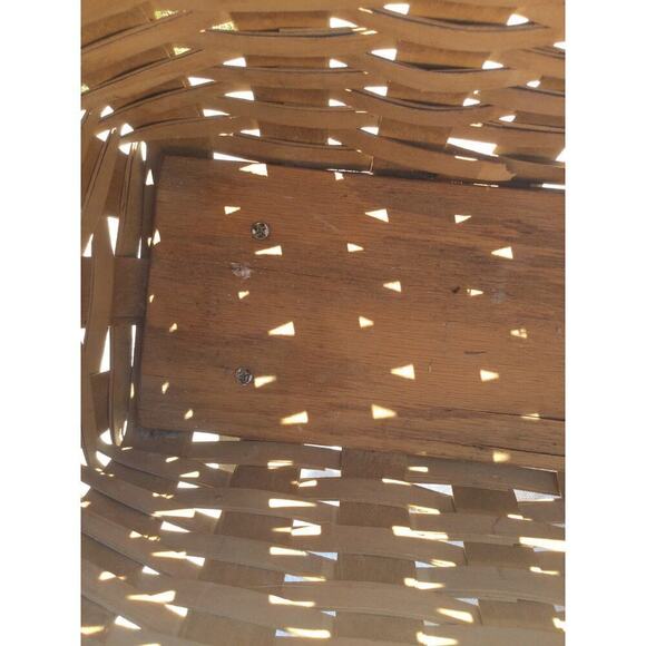 Wicker basket bathroom organizer magazine holder blanket handle farmhouse rustic - Picture 5 of 12